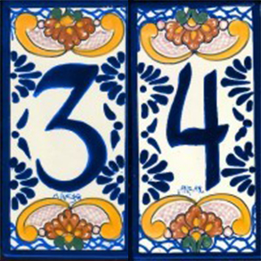 House Number Tiles