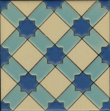 Anacapa, Aqua (3 3-4 x 3 3-4) (5 3-4 x 5 3-4)