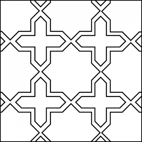 Arto Custom Artillo Arabesque 2c Concrete Tile