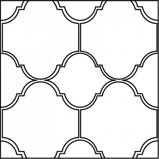 Arto Custom Artillo Arabesque 5b Concrete Tile