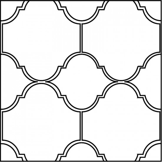 Arto Custom Artillo Arabesque 5b Concrete Tile