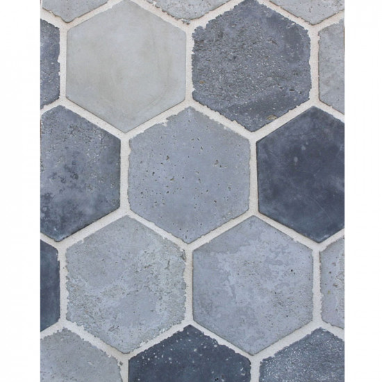 Arto 6x6 Hexagon Artillo Signature Concrete Tile - Portland Vintage