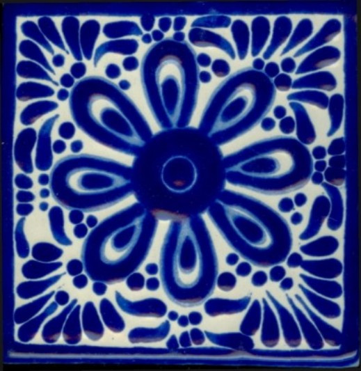 Hand Painted Pool Tiles - Poblano Porcelain Designs - Classic 8