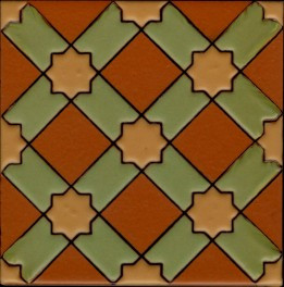 Anacapa Terra Cotta (3 3-4 x 3 3-4) (5 3-4 x 5 3-4)