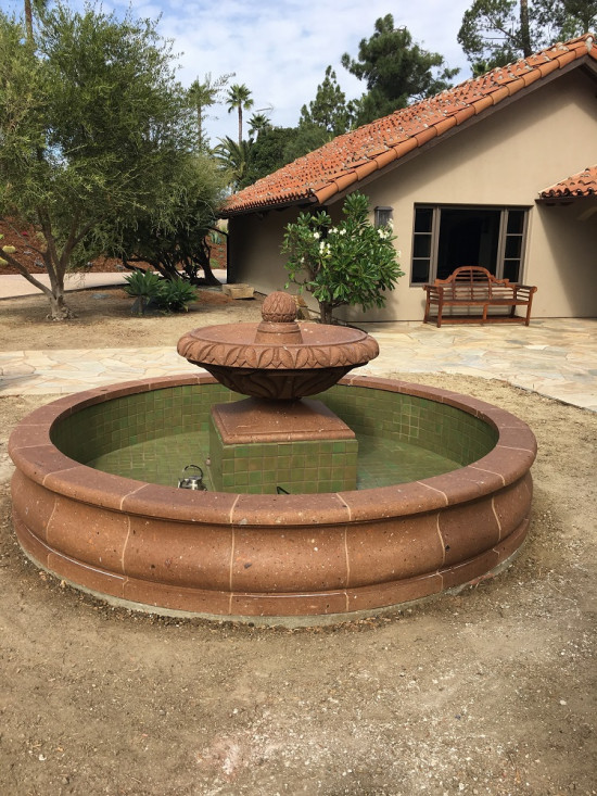 Stone Fountain one Tier Spanish Fountain