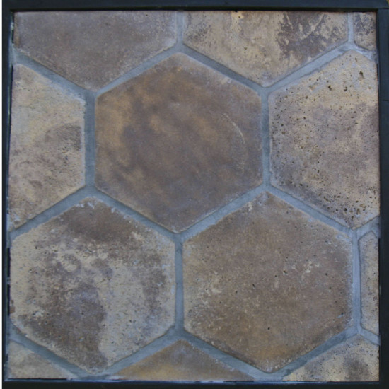 Arto 11x11 Colonial Hexagon Artillo Classic Concrete Tile - Tuscan Mustard Vintage
