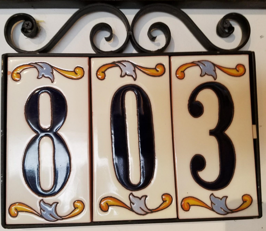 House Numbers Mexican