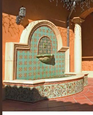 Villa And Mission Wall Fountain MC Talavera