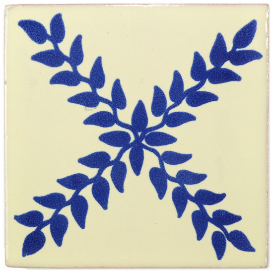 Arbor Blue Decorative Talavera Blanco