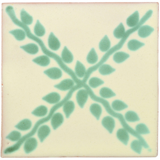 Arbor Green Decorative Talavera Blanco