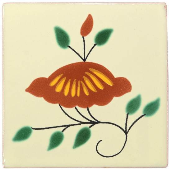 Thistle Decorative Talavera Blanco