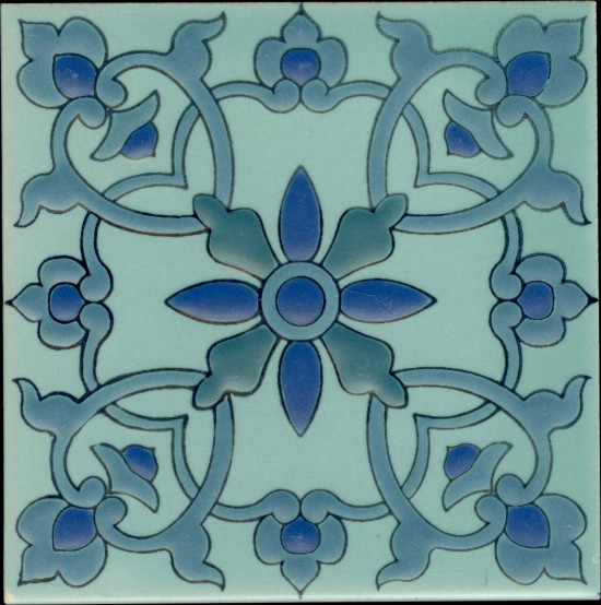 Samara Aqua (3 3-4 x 3 3-4) (5 3-4 x 5 3-4)