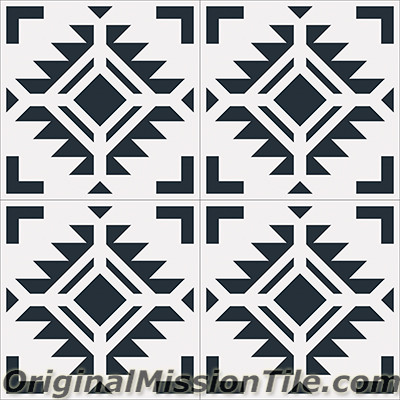 Original Mission Tile Cement Encanto Cean 01 - 8 x 8