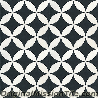 Original Mission Tile Cement Contemporary Circulos 01 - 8 x 8