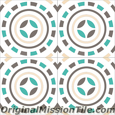 Original Mission Tile Cement Encanto Pasquale 06 - 8 x 8