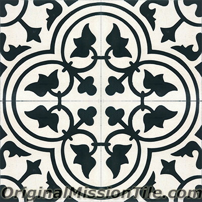 Original Mission Tile Cement Contemporary Roseton 04 - 8 x 8