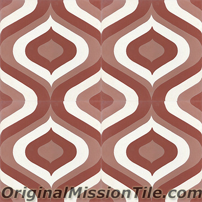 Original Mission Tile Cement Oceana Sirene 03 - 8 x 8