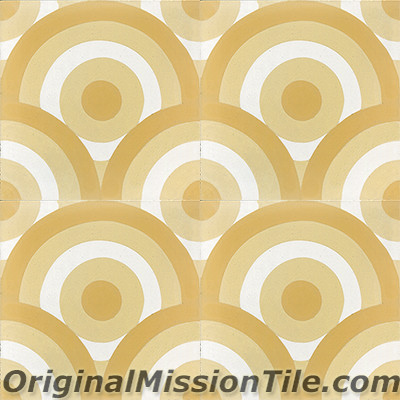 Original Mission Tile Cement Oceana Sunset 02 - 8 x 8