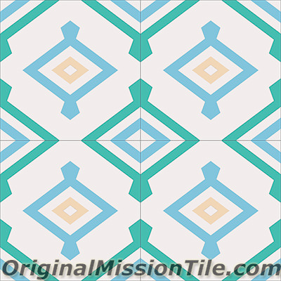 Original Mission Tile Cement Encanto Yaneli 08 - 8 x 8