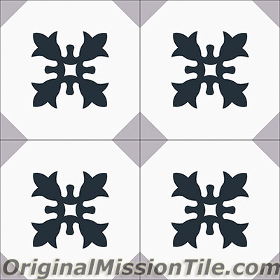 Original Mission Tile Cement Accent 4 Copas - 8 x 8