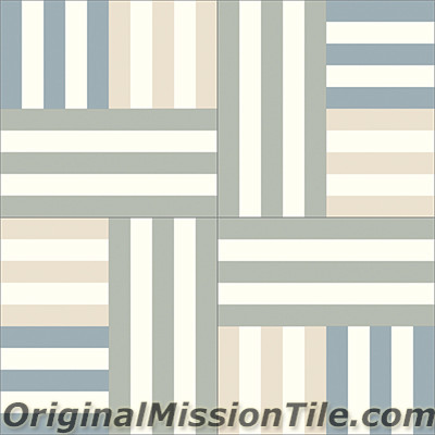 Original Mission Tile Cement Lee Agnes 03 - 8 x 8
