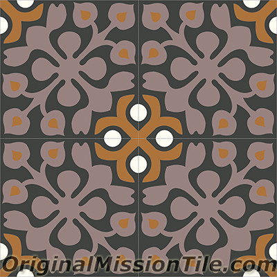 Original Mission Tile Cement Classic Alice 01 - 8 x 8