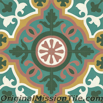 Original Mission Tile Cement Classic Amalia - 8 x 8