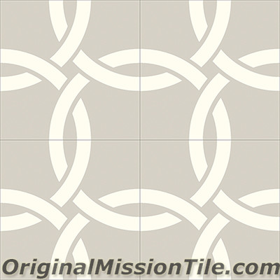 Original Mission Tile Cement Contemporary Aros II 03 - 8 x 8
