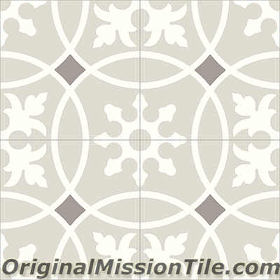 Original Mission Tile Cement Contemporary Baragua 02 - 8 x 8