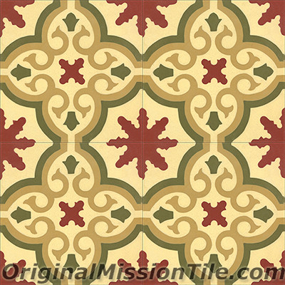 Original Mission Tile Cement Classic Bocassio - 8 x 8
