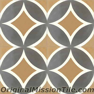 Original Mission Tile Cement Classic Circle II - 8 x 8