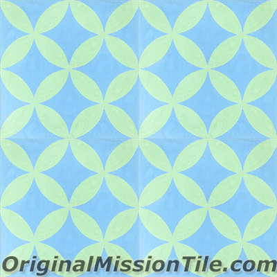 Original Mission Tile Cement Classic Circulos 04 - 8 x 8