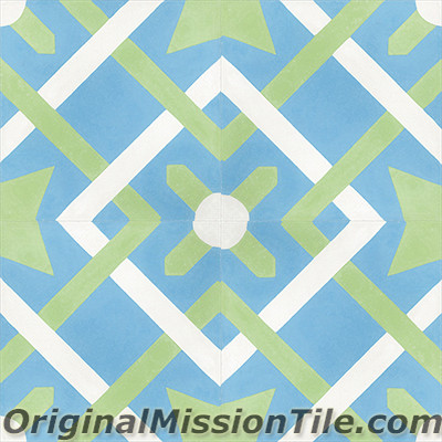 Original Mission Tile Cement Classic Cordoba 02 - 8 x 8