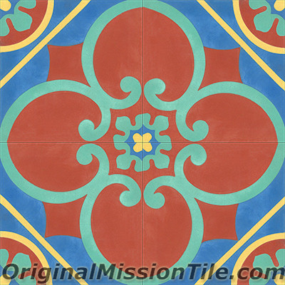 Original Mission Tile Cement Classic Cox 07 - 8 x 8
