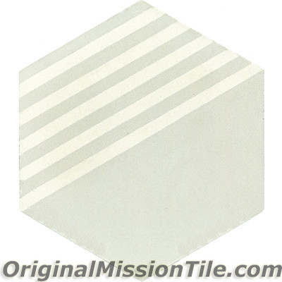 Original Mission Tile Cement Lee Hexagonal Dale 02 - 8 x 8