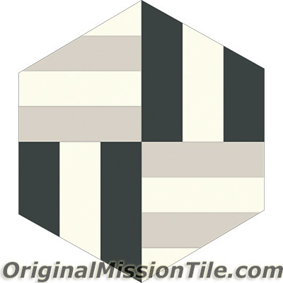 Original Mission Tile Cement Lee Hexagonal Kelly 07 - 8 x 8