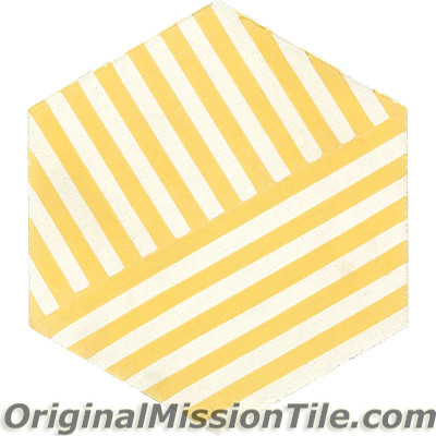 Original Mission Tile Cement Lee Hexagonal LeWitt 05 - 8 x 8