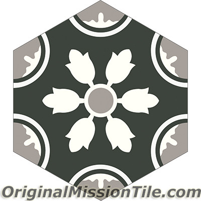 Original Mission Tile Cement Hexagonal Tejera 01 - 8 x 8