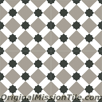 Original Mission Tile Cement Contemporary Latti 03 - 8 x 8