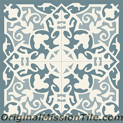 Original Mission Tile Cement Classic Madrid 02 - 8 x 8