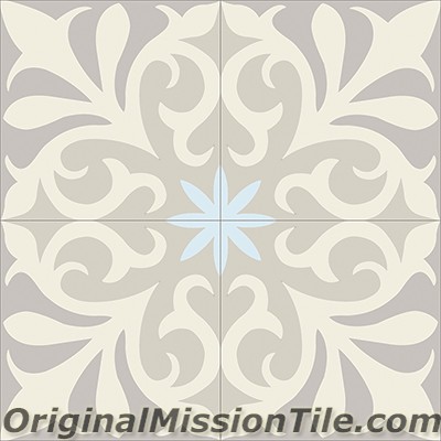 Original Mission Tile Cement Classic Nantes 02 - 8 x 8