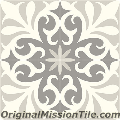 Original Mission Tile Cement Contemporary Nantes 03 - 8 x 8