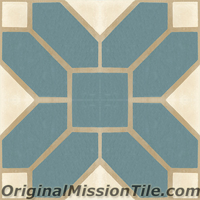 Original Mission Tile Cement Classic Naples 02 - 8 x 8