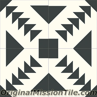 Original Mission Tile Cement Contemporary Palace 01 - 8 x 8