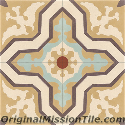 Original Mission Tile Cement Classic Pescadero - 8 x 8