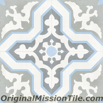 Original Mission Tile Cement Classic Pescadero 04 - 8 x 8