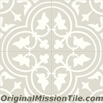 Original Mission Tile Cement Contemporary Roseton 03 - 8 x 8