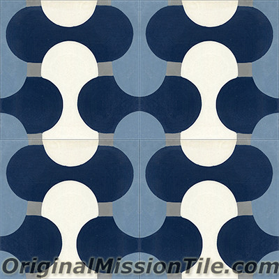 Original Mission Tile Cement Oceana Sea Shell - 8 x 8