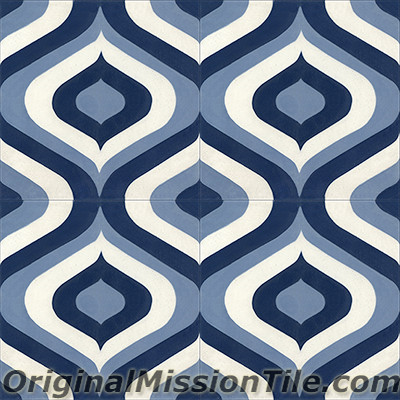Original Mission Tile Cement Oceana Sirene 02 - 8 x 8