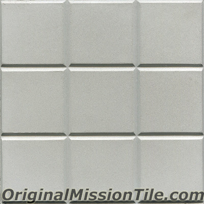 Original Mission Tile Cement Relief Squares - 8 x 8